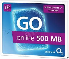 O2 Předplacená karta GO online