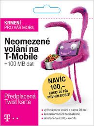 SIM karta T-Mobile SIM s kreditem T-mobile Twist V